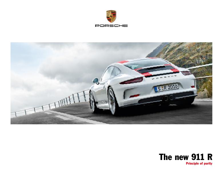 Рекламный буклет Porsche 991R